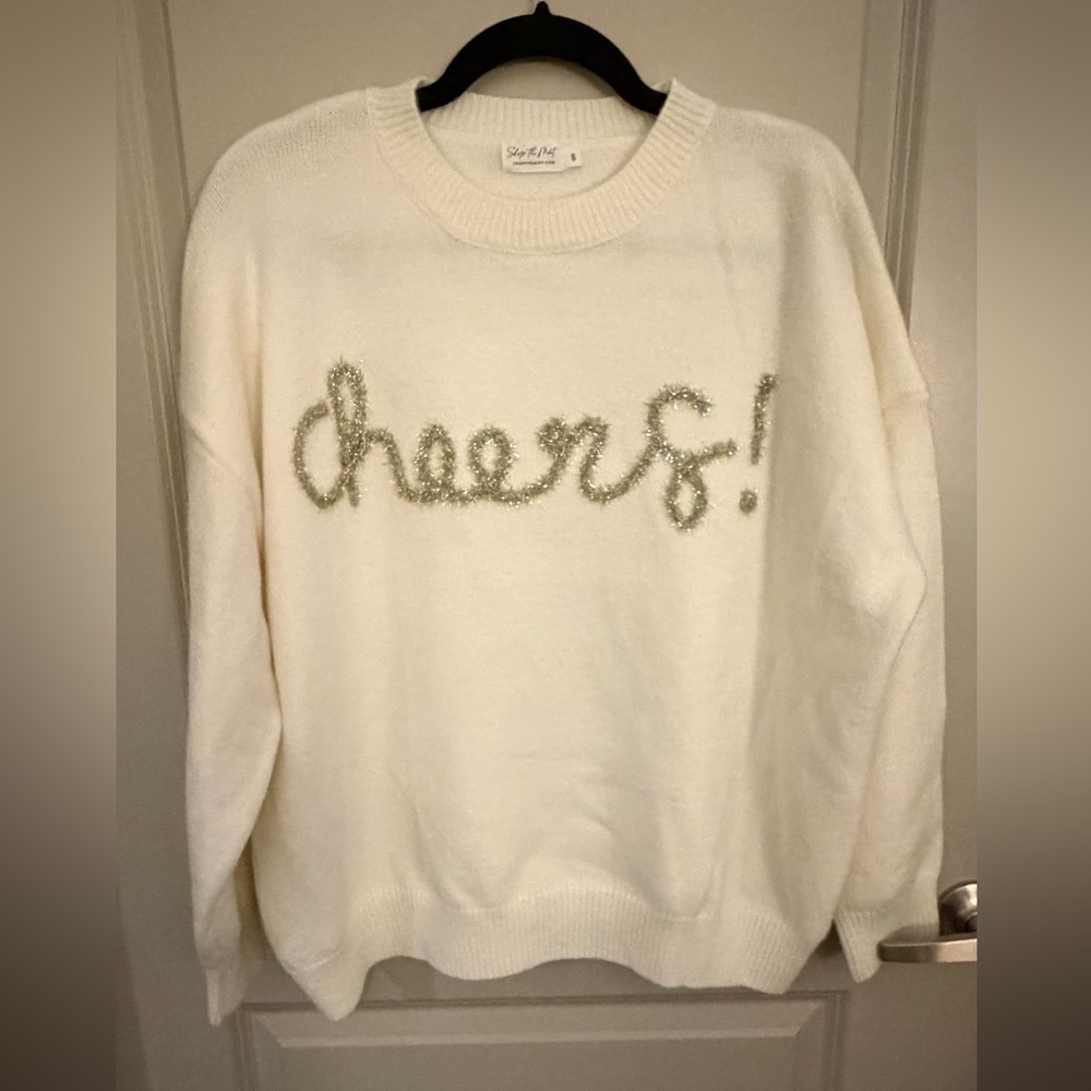Mint Juliet Boutique ‘Cheers!’ Sweater | Size Small